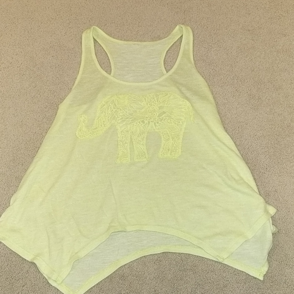 Bright yellow tank top